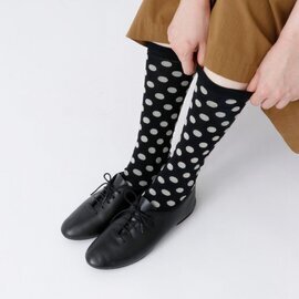 French Bull|ボンボンソックス ドット柄 ハイソックス