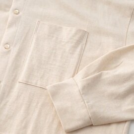 yohaku｜種から作った オーバーサイズシャツ　茶綿