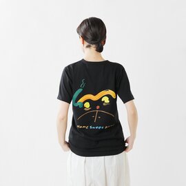 EEL｜コットンプリントTシャツ“HOME×yamase Mayumi” e-21515-tr