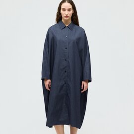 mizuiro ind|デニムワイドシャツコート