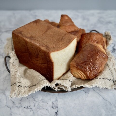 ふじ森｜発酵バターを味わう贅沢セット♪最高級食パン『ふじ森』とクロワッサン・パンオショコラの詰め合わせ