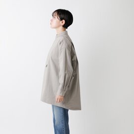 RYU｜コットン ショールカラー オーバー ブザム シャツ “shawl collar bosom” r312-kk