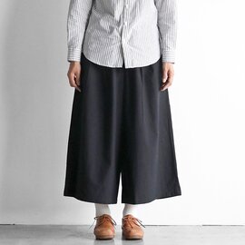 HUIS｜綿ウールタイプライタークロススカートパンツ 遠州織物