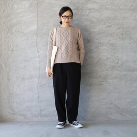 Aran Woollen Mills｜ケーブル編みセーター vented aran sweater