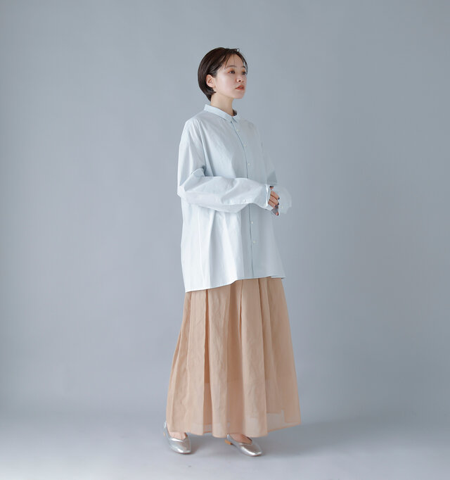 model:163cm / 43kg color : water blue / size : 4
