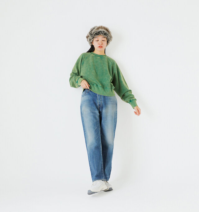 model saku:163cm / 43kg
color : green / size : F