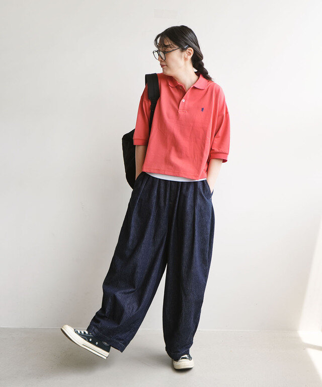 身長:165cm / カラー:540 PINK(NAVY) / サイズ:14