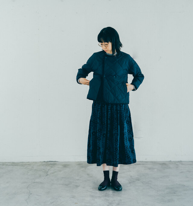 着用サイズ 0(モデル 162cm)/NAVY 着用