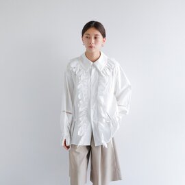 JUN MIKAMI|コットン ラッフル シャツ 25aw-5-j-kk