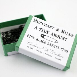 MERCHANT ＆ MILLS｜FINE BLACK SAFETY PINS　安全ピン