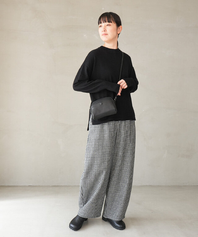 身長:165cm / カラー:99.ブラック/着用サイズ:FREE