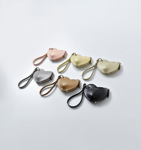 YAHKI|スムースレザー ハート ミニポーチ yh-640c