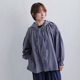 UNIVERSAL SEVEN|コットン キュプラ リネン フーディー us260bl034