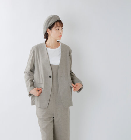 LE GLAZIK|ウールノーカラージャケット jl-8098yzp-ssw-yn
