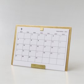 PICUS｜Brass Desktop Calendar