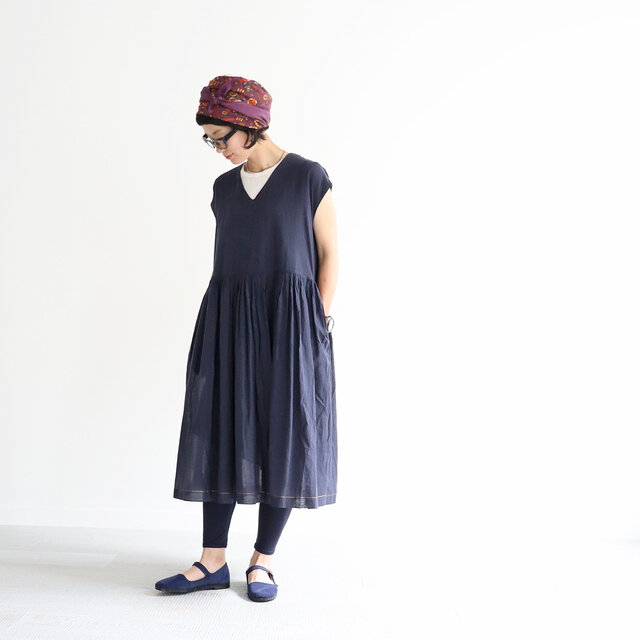 ネイビー / 2 着用、モデル身長:158cm