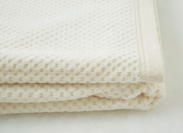 PRISTINE|市松綿毛布 / オーガニックコットン
