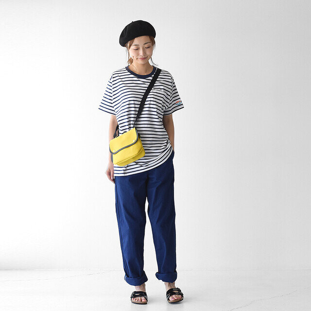 モデル: 162cm / 43kg
size:M(レディースフリーサイズ)