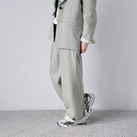 MANOF|バイカラー ヘム パンツ 88110-7032-kk