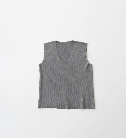 Veritecoeur|Cashmere V-Necked Vest LTD-129【ベスト】【コットン】【カシミア】