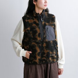 and wander|リバーシブル ボア ベスト reversible boa vest 574-6281034
