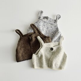 tumugu|ロービングアルパカウール 2way ビスチェ ベスト ジレ tk25316