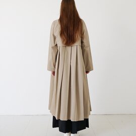 Mochi｜ tuck trench coat [ms24-co-01/beige・1] タックトレンチコート