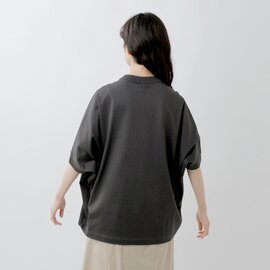 TRAVAIL MANUEL｜コンパクト天竺 コクーン Tシャツ 231019-yh