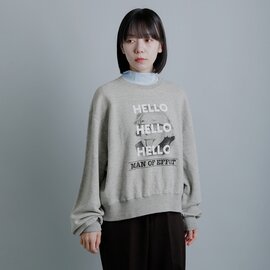 Oblada|HELLO グラフィックプリント スウェットシャツ s2510cu17