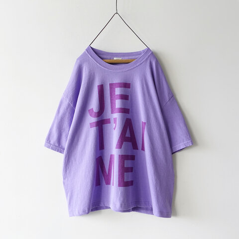 ichi｜"JE T'AIME" Pigment Over T Shirt