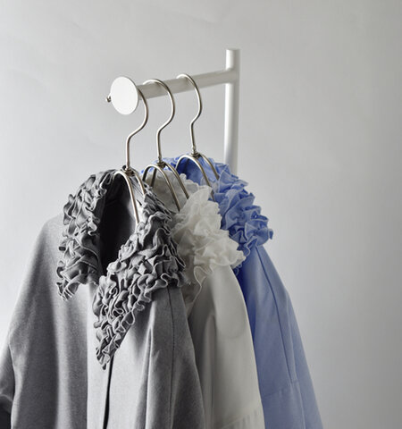 MANOF|フリルカラー オックスフォード 長袖シャツ 80122-4013