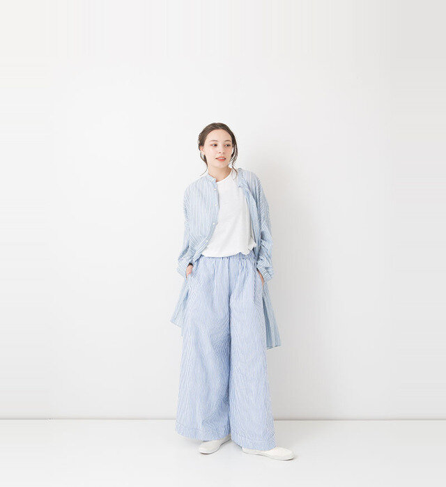 color : BLUE STRIPE , model : 162cm