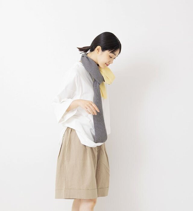 color : GRAY×YELLOW , model : 162cm