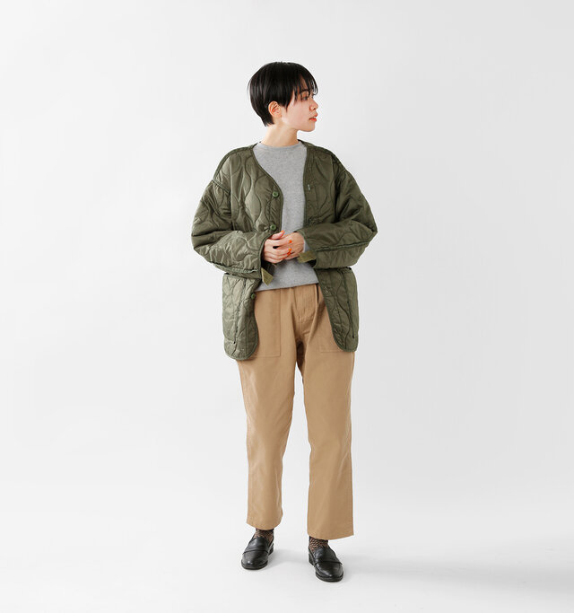 model saku:163cm / 43kg
color : olive / size : S