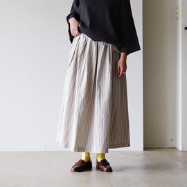 prit|コットンリネン ウェザー 近江加工 タックスカート ボトムス P71605 プリット