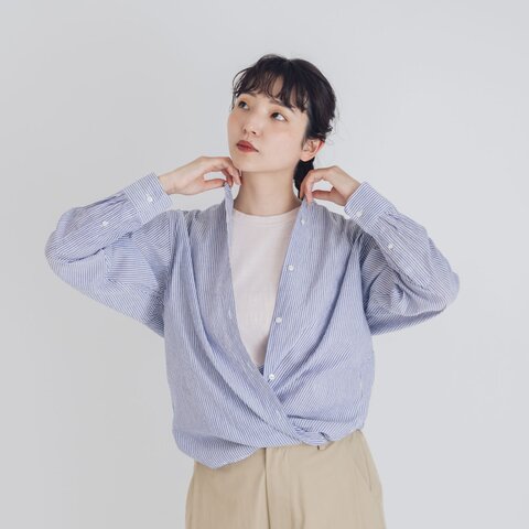 HAND ROOM WOMENS|カシュクール2wayシャツ