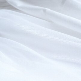 NARU｜(ナル) 110/2サイロ×チュール ギャザー切替シャツ 655225 Tシャツ レイヤード 半袖