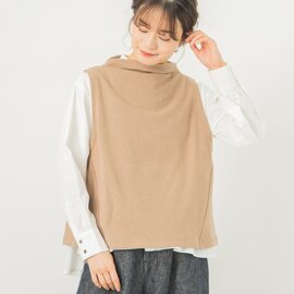 TUTIE.|コットンヴィンテージ裏毛ボトルネックベスト