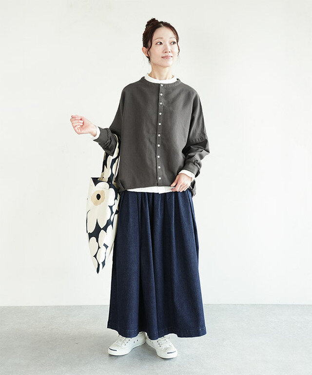 身長:164cm/カラー:04.チャコール/サイズ:onesize