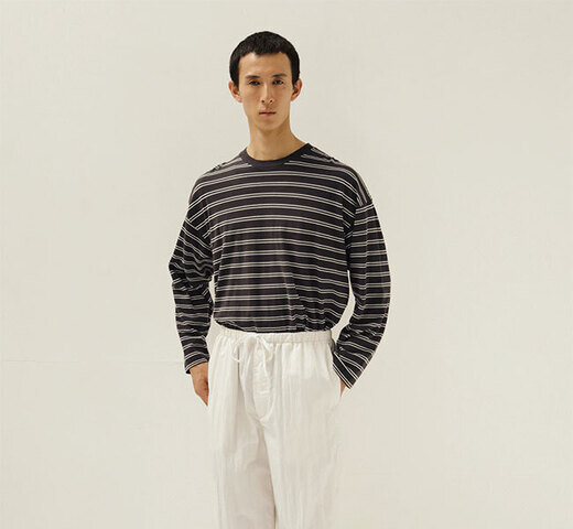 KAPTAIN SUNSHINE|KAPTAIN SUNSHINE キャプテンサンシャイン KS26SCS07 ストライプ L/S Tシャツ Hard Twisted Stripe Jersey L/S Tee