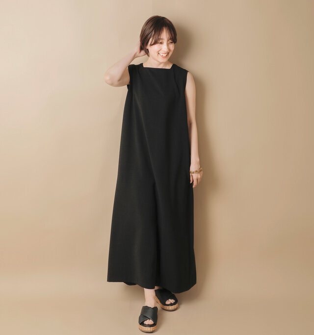 model asuka：160cm / 48kg 
color : black / size : 38(約24.0-24.5cm)