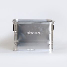 ALPOS｜ALUMINUM CONTAINER OPEN TOP (Silver)/アルミコンテナ 収納