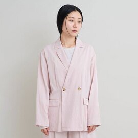 iki|レーヨンコットンツイルキャッチワッシャールーズダブル ジャケット 3101JK001262