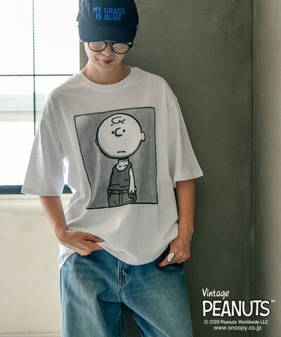 Johnbull|PEANUTS CHARLIE BROWN Tシャツ ピーナッツ チャーリーブラウン 半袖 カットソー プリントT jt262c02