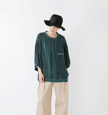 my beautiful landlet|接触冷感 フェブリル加工 ピーチタッチ 半袖 プルオーバー wm12-tp231121-mt