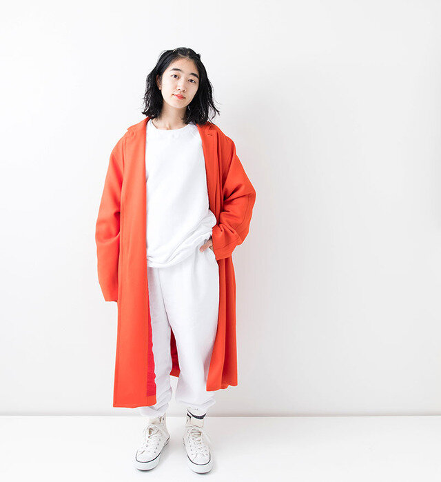 color : RED ORANGE , model : 160cm