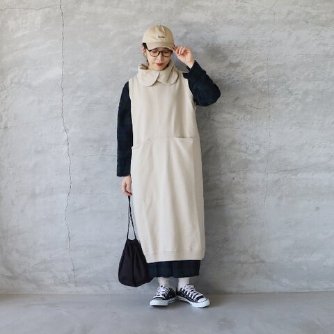 BLUE LAKE MARKET|AZUMA裏毛ロングベストワンピース