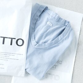 KINOTTO｜タンギス綿UネックTシャツ 251c-01