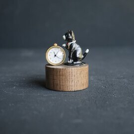 atelier coin｜【予約商品：2023年10月末頃お届け】ネコの置時計