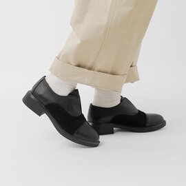 BARI|レザー ヘアポニー 切替 ラバーソール シューズ 98-bar-ariza22